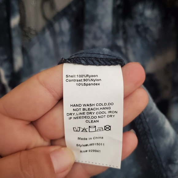 Weekend by Suzanne Betro Women's Size 2X Open Kimono Tie Dye Gray Black Lace - Picture 6 of 7